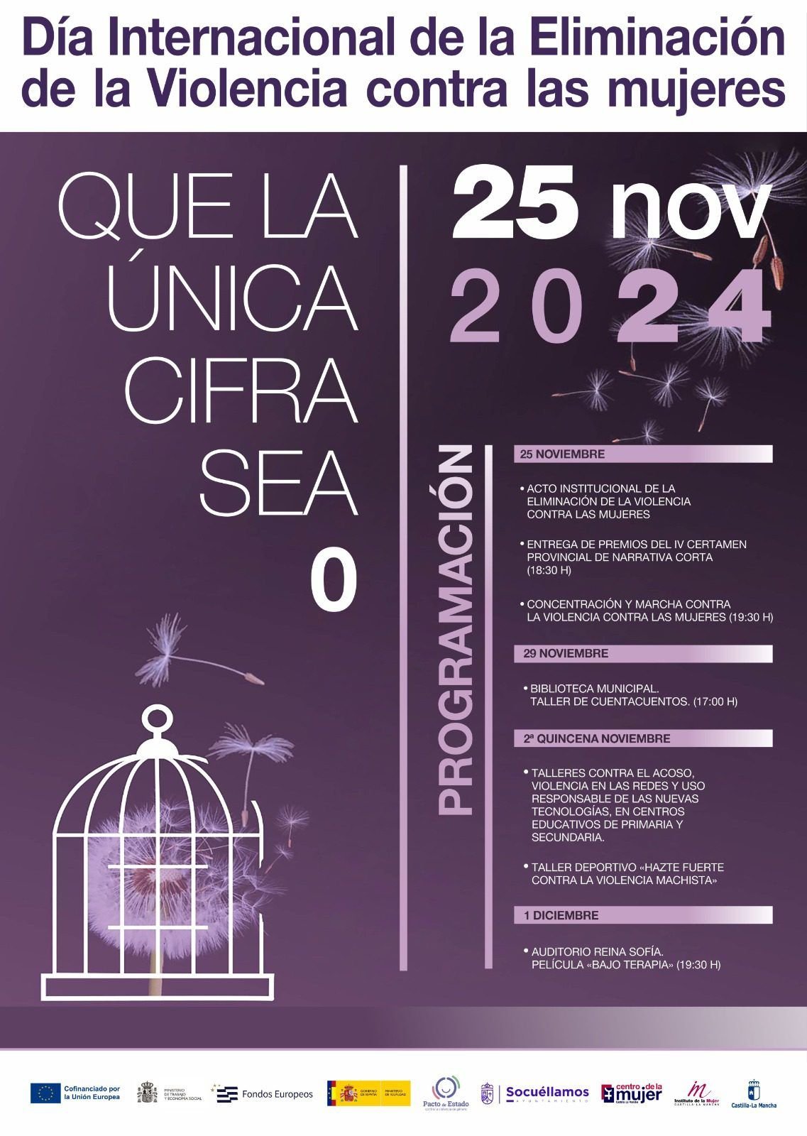 Socuéllamos conmemora el Día Internacional de la Eliminación de la Violencia contra las Mujeres