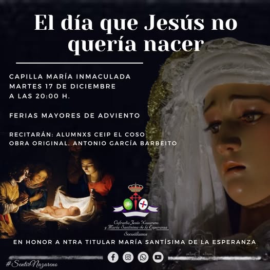 Representación especial de la obra «El día que Jesús no quería nacer» en Socuéllamos