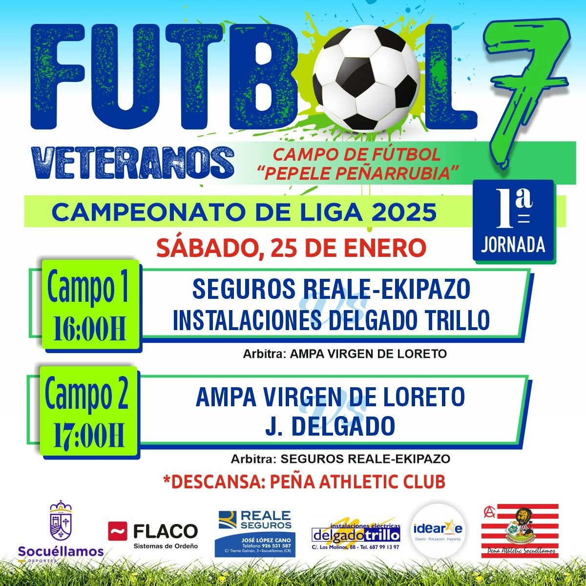 Arranca la Liga de Fútbol 7 Veteranos en Socuéllamos