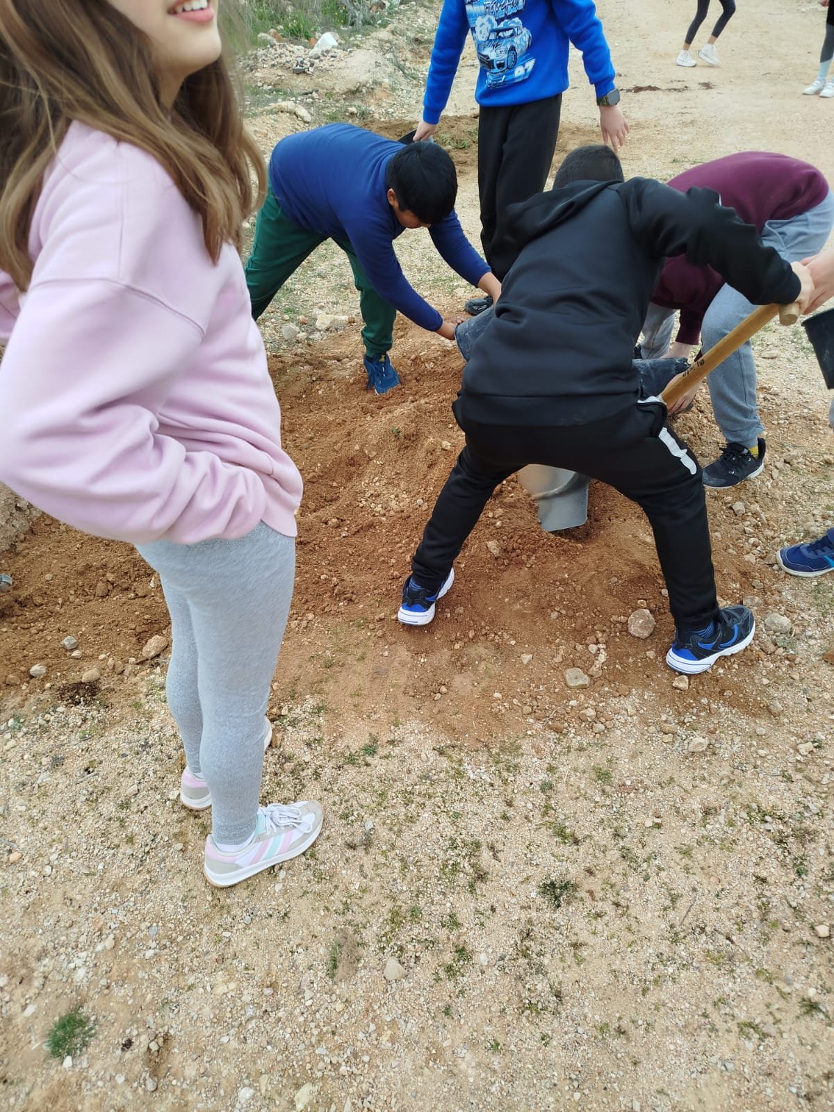 Bodegas Los Ángeles celebra el Día del Árbol con una plantación solidaria junto al colegio Carmen Arias
