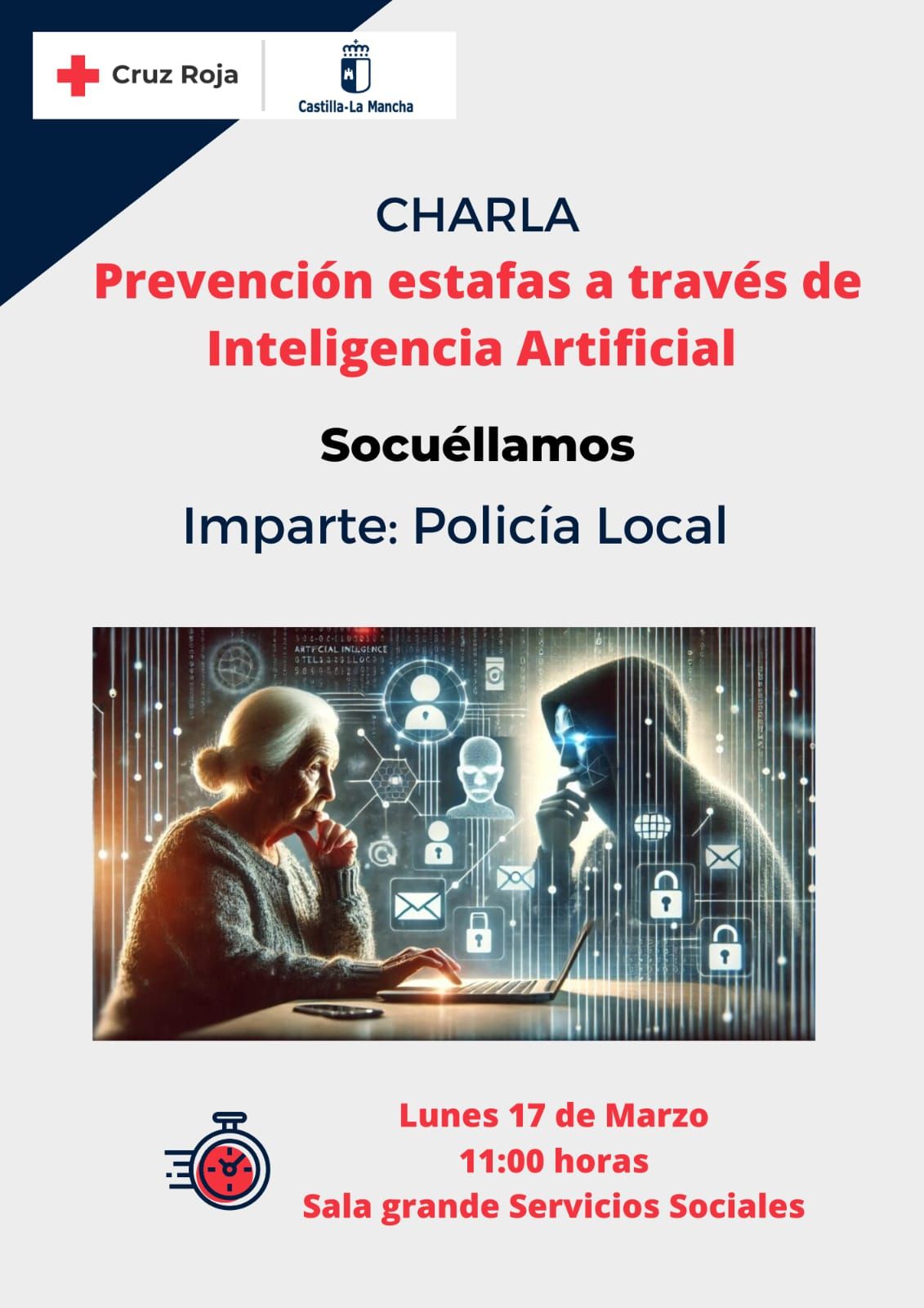 Charla en Socuéllamos sobre prevención de estafas mediante Inteligencia Artificial