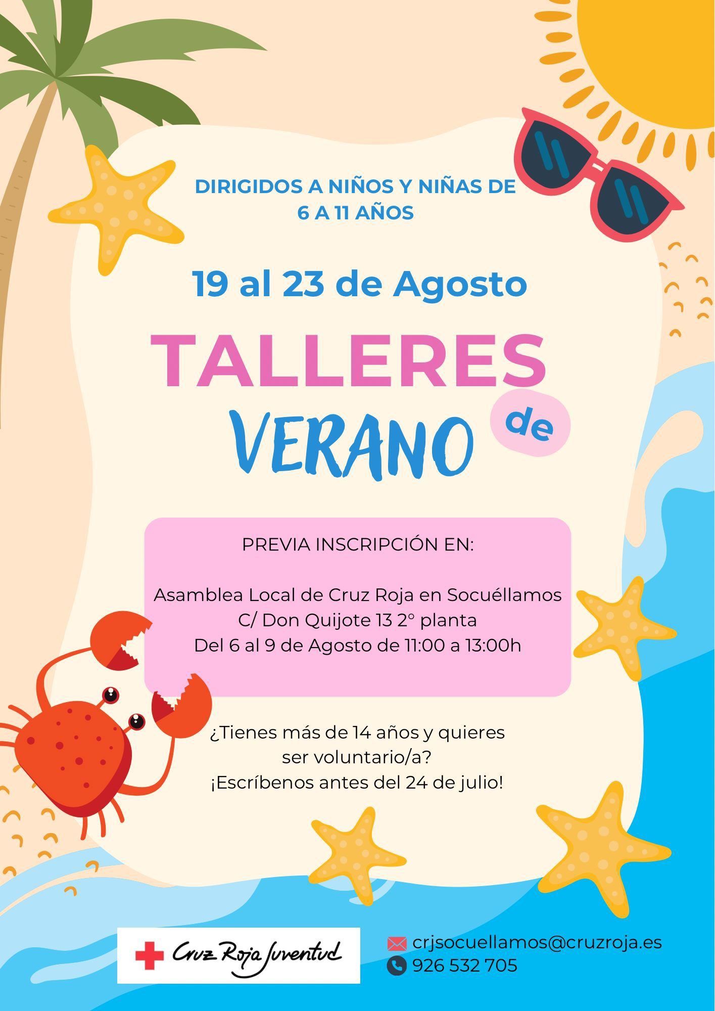 Cruz Roja juventud organiza los talleres de verano