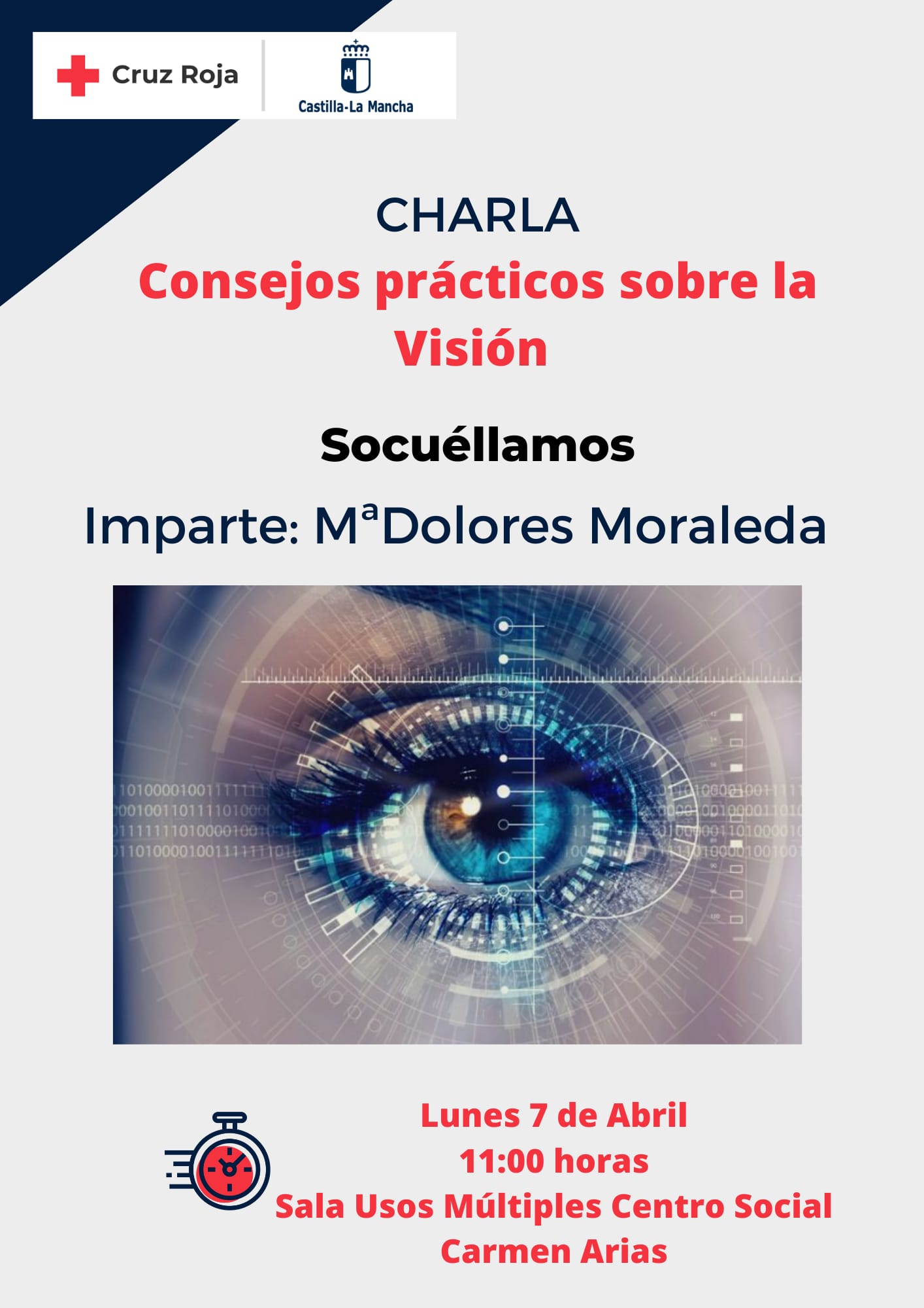 Cruz Roja ofrecerá en Socuéllamos una charla sobre salud visual