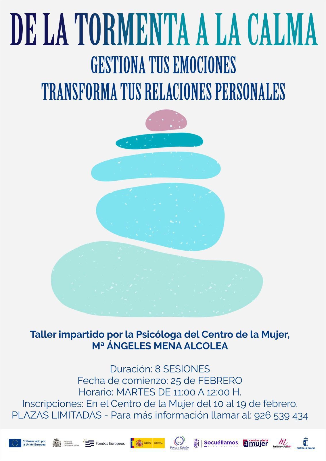 «De la tormenta a la calma»: un taller en Socuéllamos para aprender a gestionar emociones y fortalecer relaciones personales