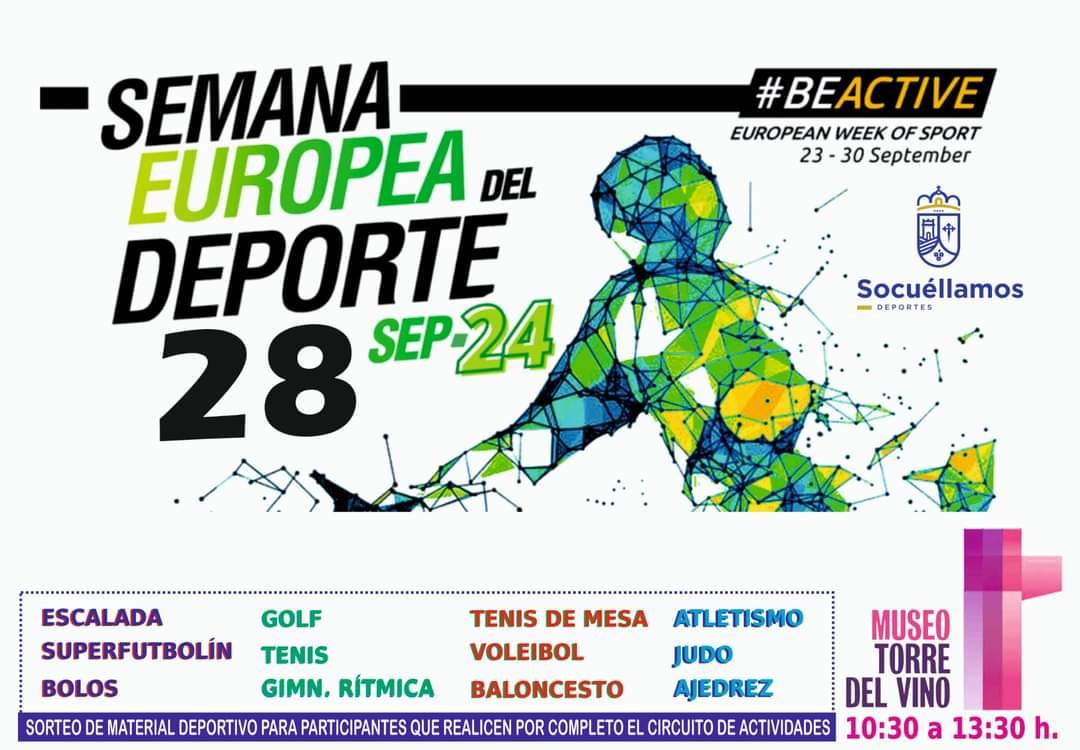 El Ayuntamiento de Socuéllamos organiza la Semana Europea del Deporte este fin de semana
