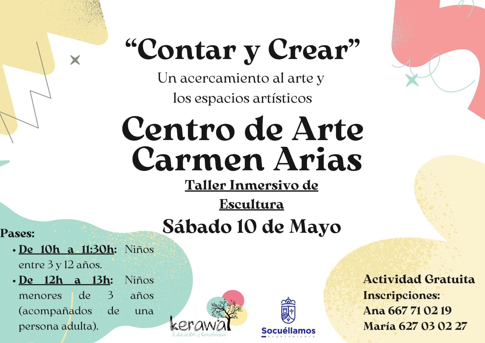 El Centro de Arte Carmen Arias acogerá un taller inmersivo de escultura para niños y niñas