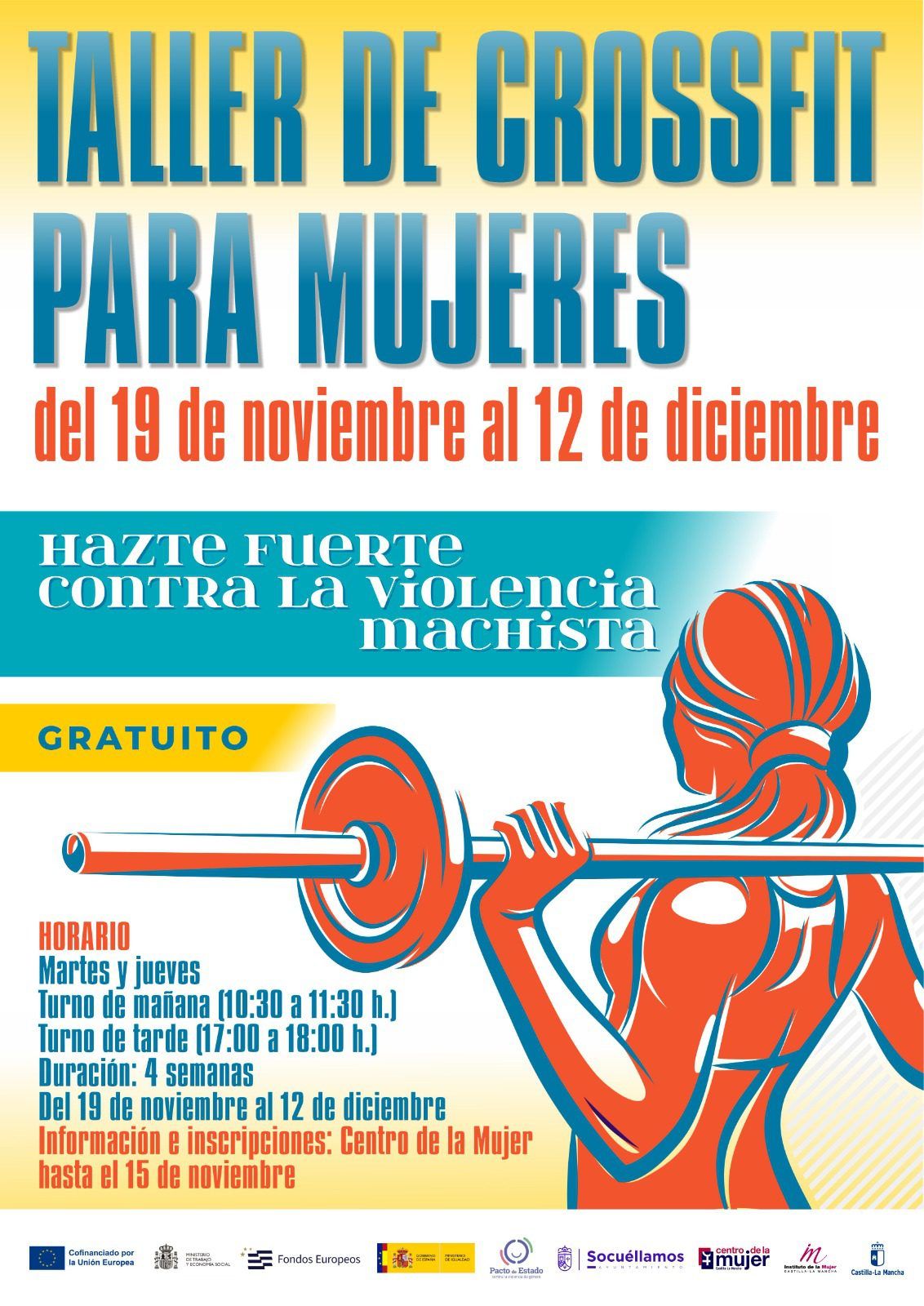 El Centro de la Mujer lanza un taller gratuito de CrossFit para mujeres como parte de la campaña contra la violencia machista