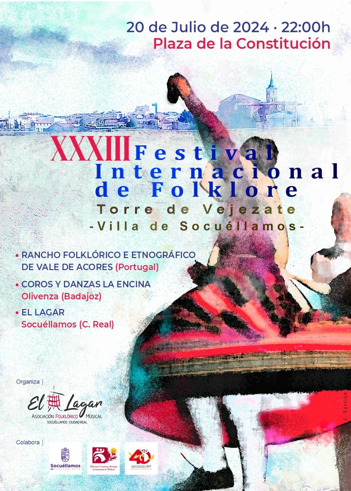 «El Lagar» celebra el sábado, el XXXIII Festival Internacional de Folklore “Torre de Vejezate”