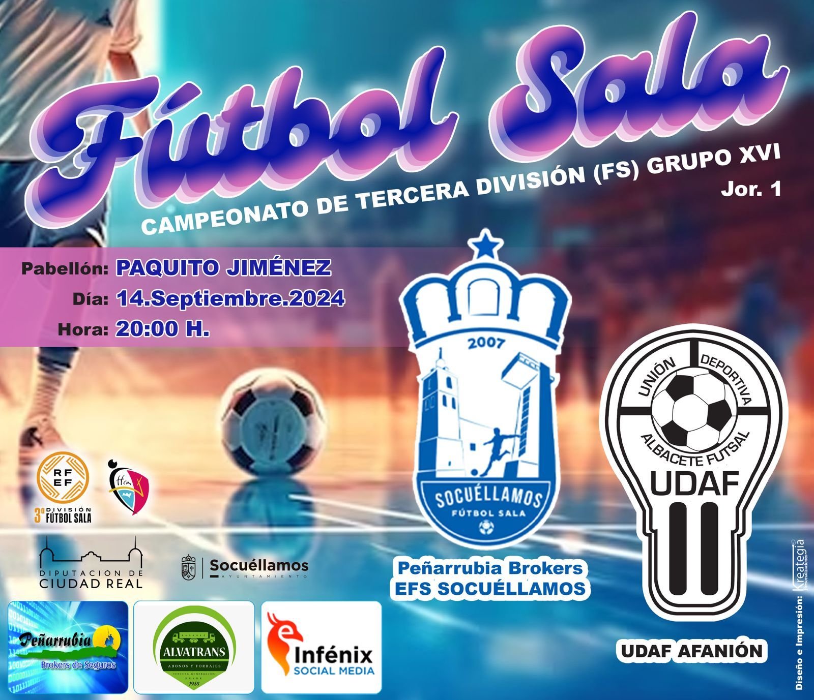 El Peñarrubia Brókers EFS Socuéllamos debuta esta tarde ante su afición