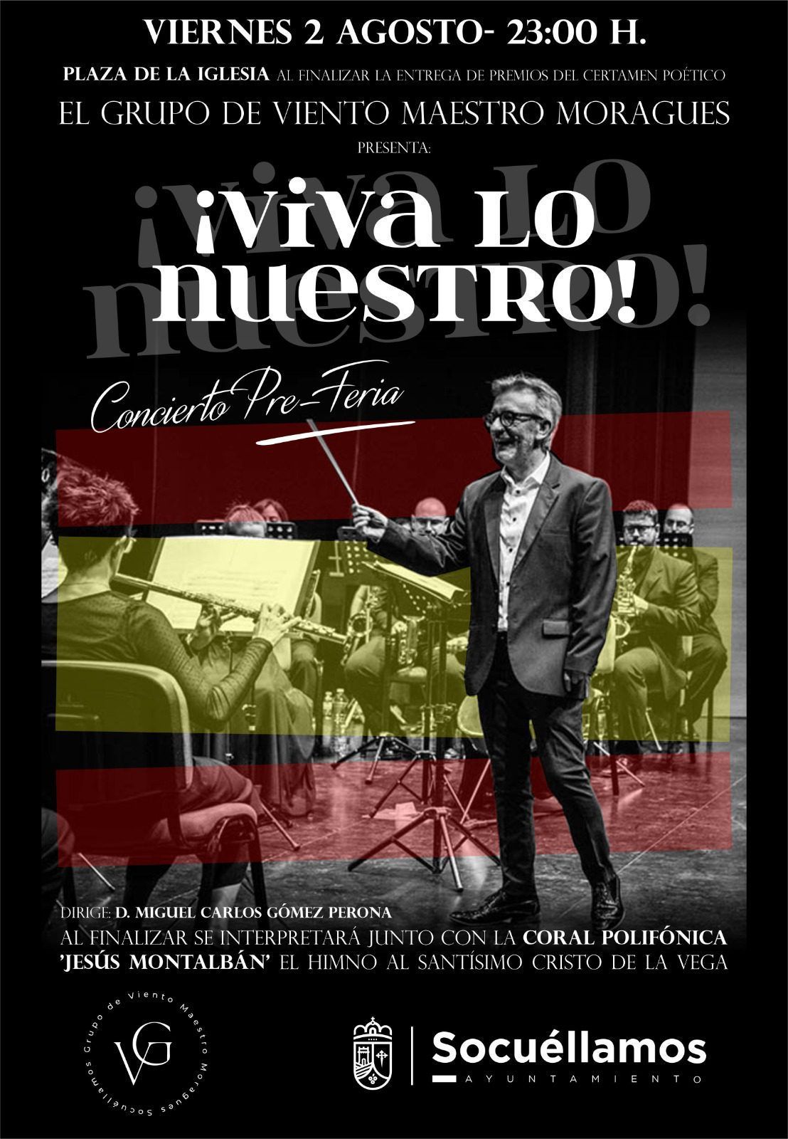 El grupo de viento «Maestro Moragues» ofrecerá un concierto pre-feria en la Plaza de la Iglesia