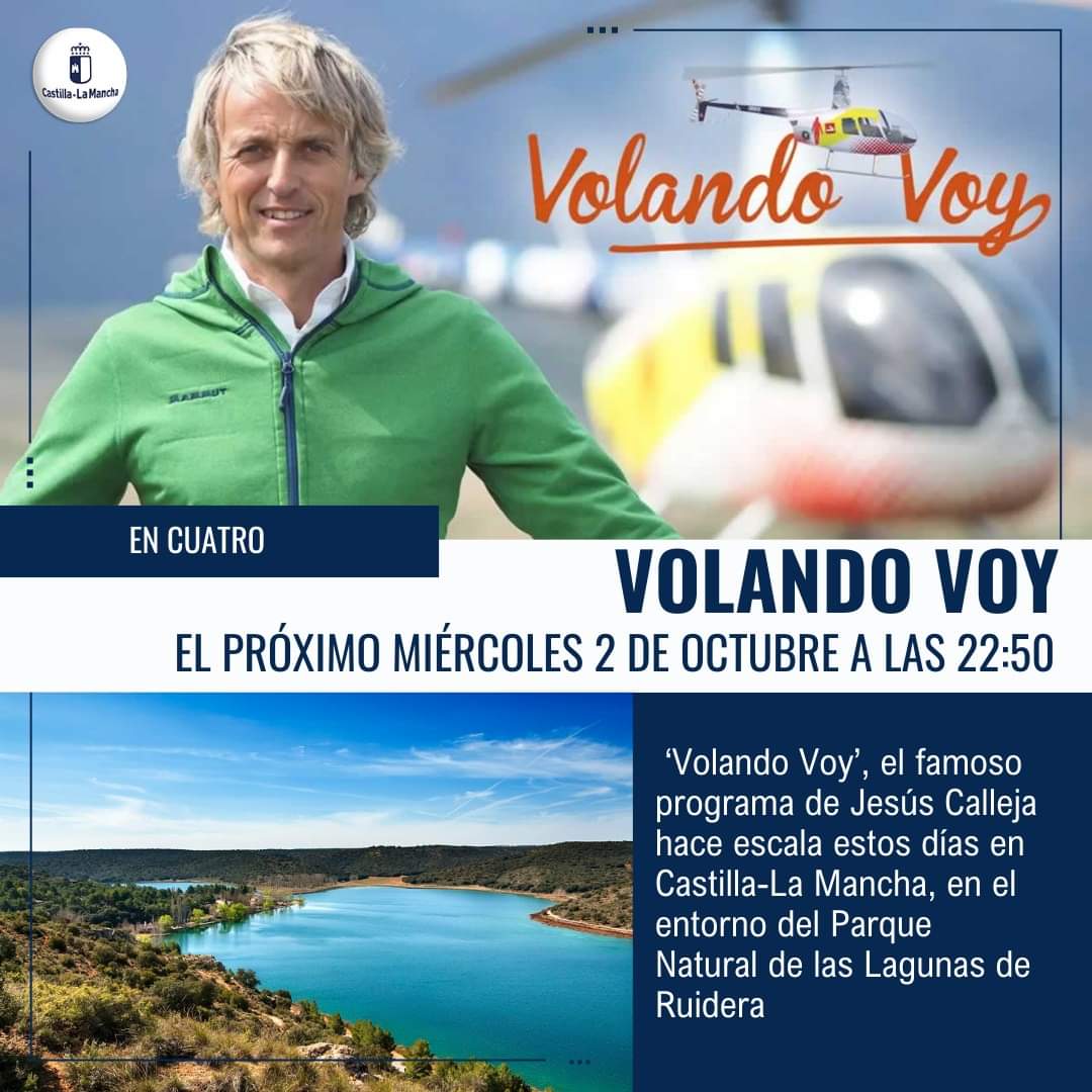 El programa “Volando Voy” visita el Parque Natural de las Lagunas de Ruidera