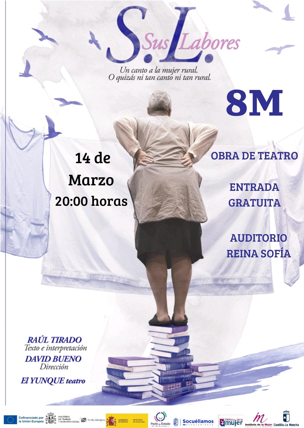 El teatro como homenaje a la mujer rural: ‘Sus Labores’ llega a Socuéllamos en el marco del 8M