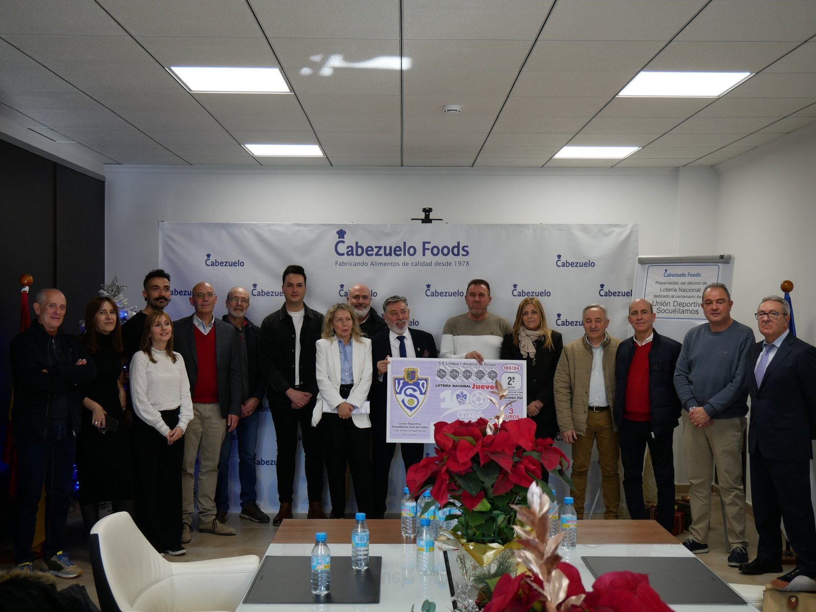 Esta mañana se ha presentado el décimo especial de Lotería Nacional en homenaje al centenario de la UD Socuéllamos