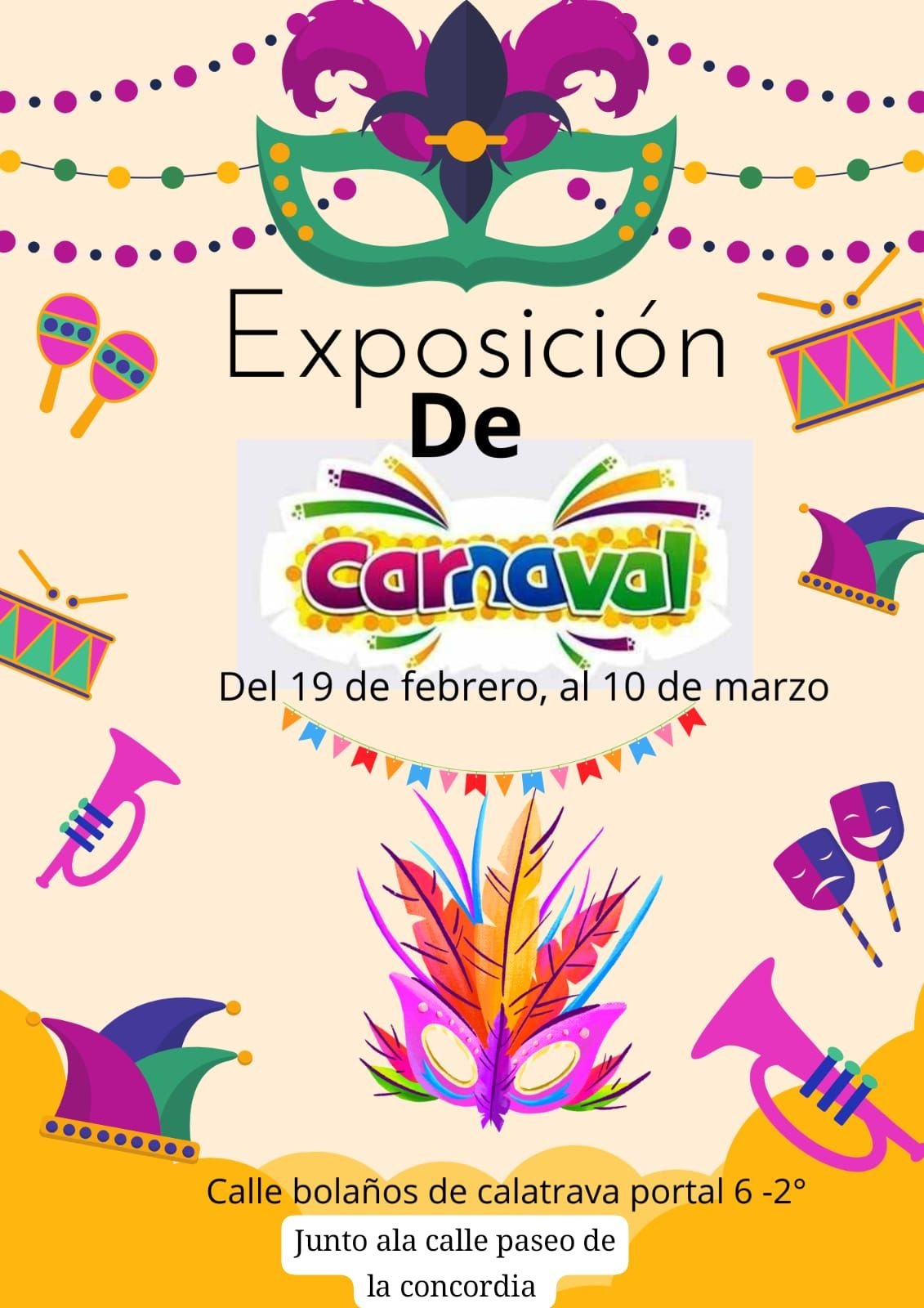 Exposición sobre la historia de las máscaras de carnaval de Rubén Hortelano