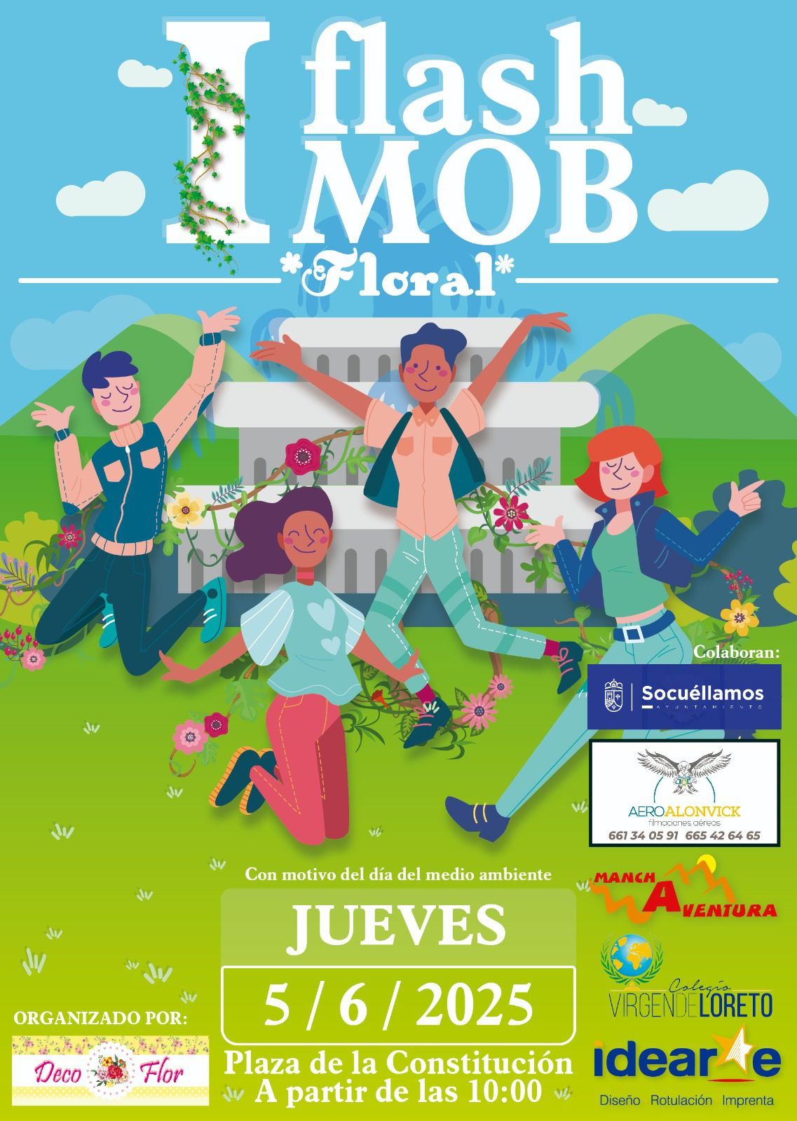 Socuéllamos celebrará el Día del Medio Ambiente con un flashmob floral en la Plaza de la Constitución