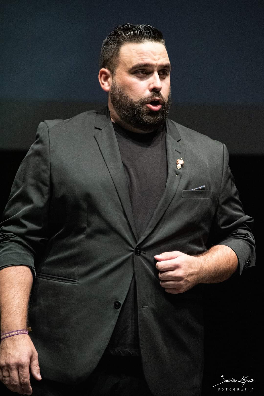 José Manuel Padilla, en el coro de Madama Butterfly en la Gran Vía de Madrid