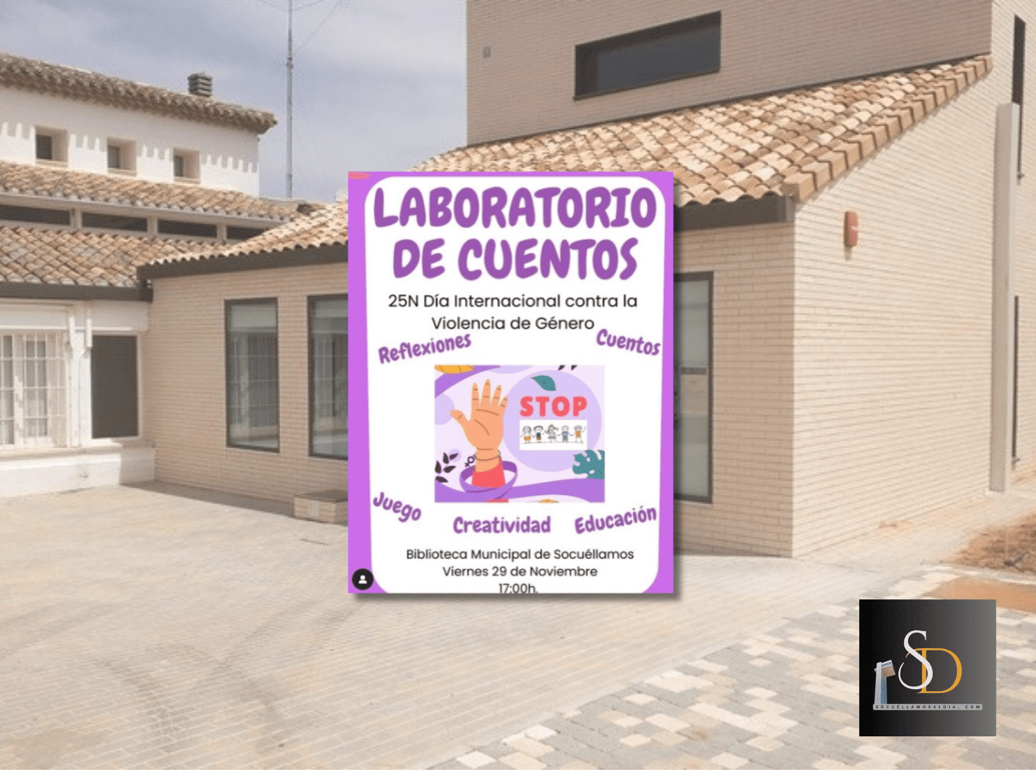 Kerawa Educación celebra en la Biblioteca Municipal de Socuéllamos el «Laboratorio de Cuentos» en el marco del 25N