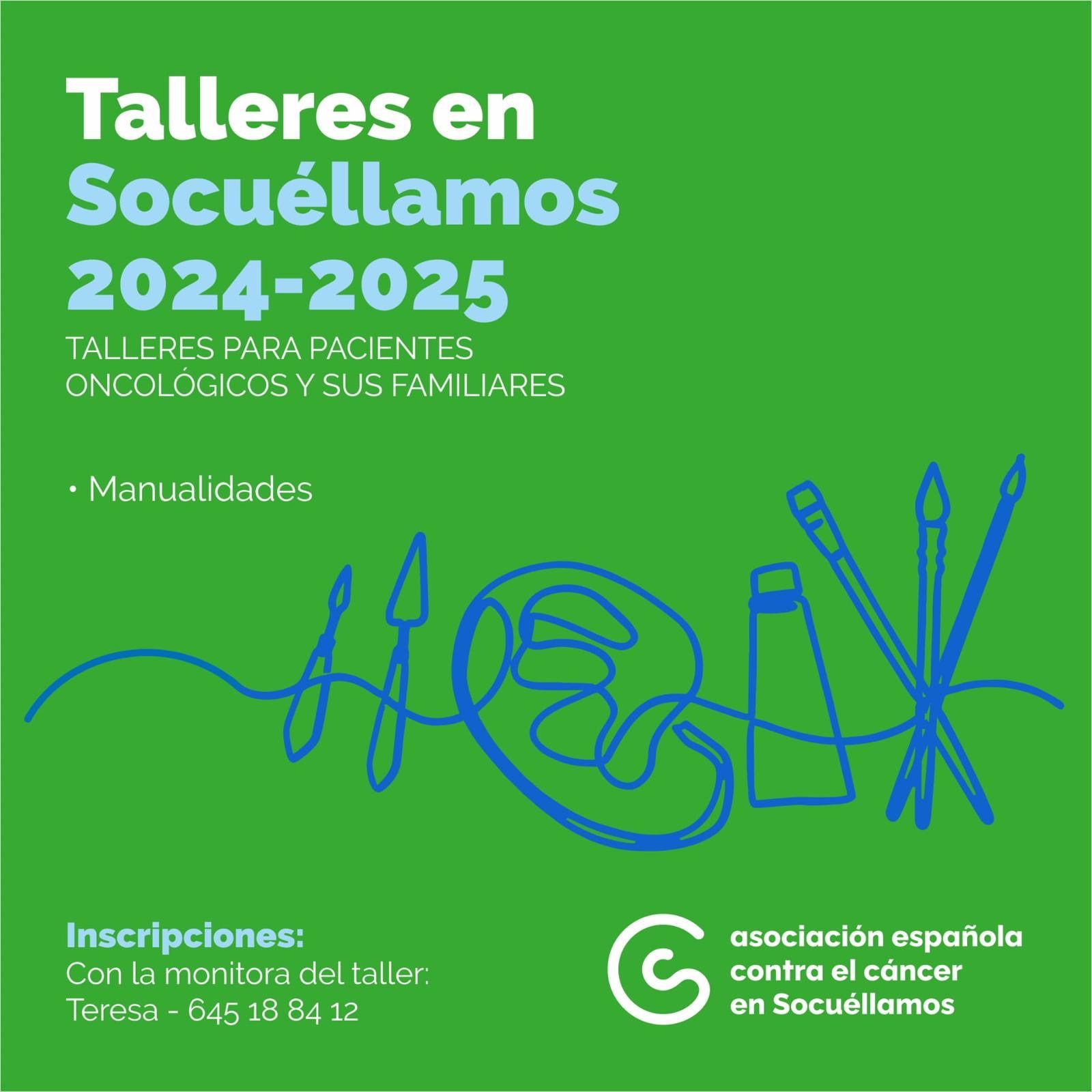 La Asociación Española contra el Cáncer de Socuéllamos organiza un Taller de Manualidades para pacientes oncológicos y familiares