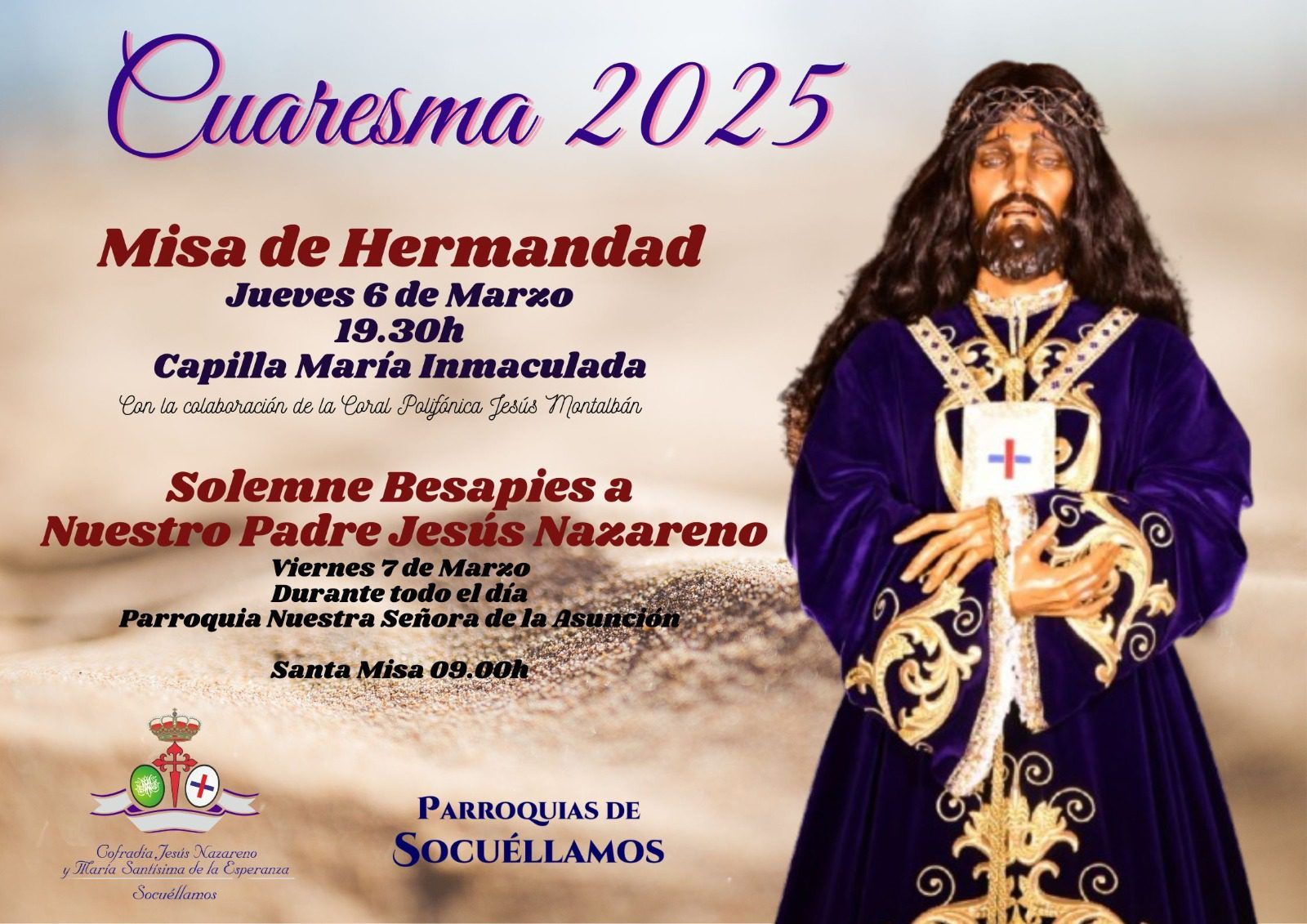 La Cofradía Jesús Nazareno se prepara para la Cuaresma y la Semana Santa 2025