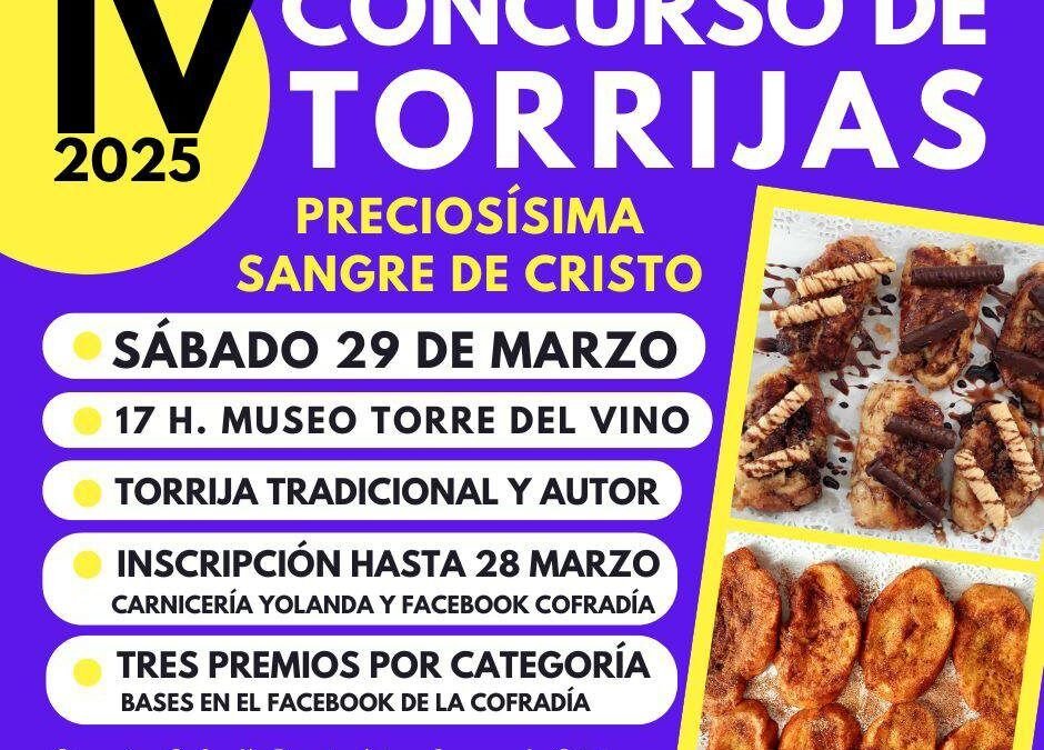 La Cofradía de la Preciosísima Sangre de Cristo organiza el IV Concurso de Torrijas en Socuéllamos