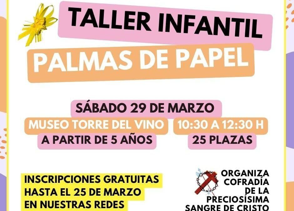 La Cofradía de la Preciosísima Sangre de Cristo organiza un taller infantil en Socuéllamos para preparar la Semana Santa