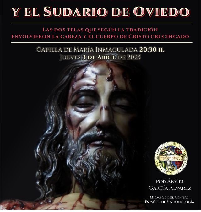 Socuéllamos acoge la conferencia «La Pasión según la Sábana Santa y el Sudario de Oviedo» en el 50º aniversario de la Cofradía del Calvario