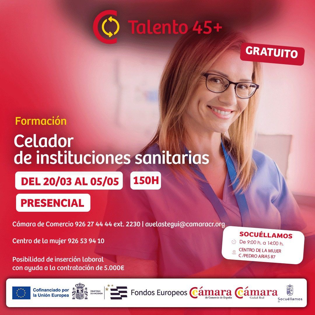 Socuéllamos ofrece formación gratuita para celadores en instituciones sanitarias dentro del programa Talento 45+