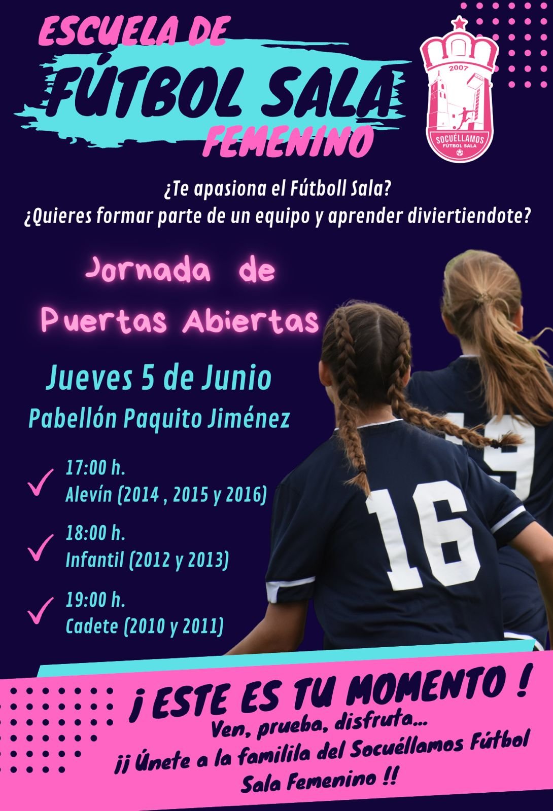 Jornadas de puertas abiertas del FS Socuéllamos para promover el fútbol sala femenino