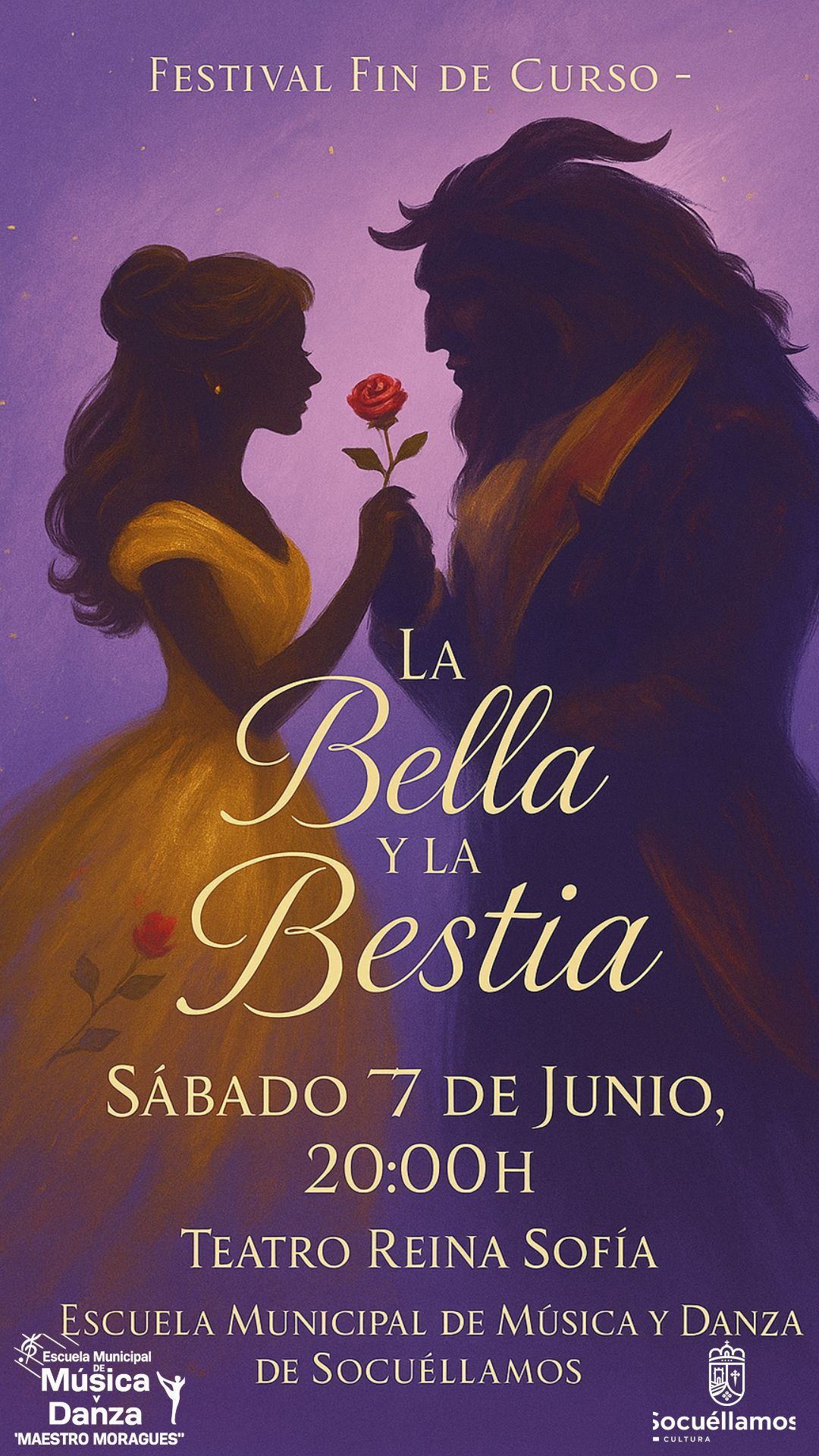 La Escuela Municipal de Música y Danza celebra su festival de fin de curso con “La Bella y la Bestia”