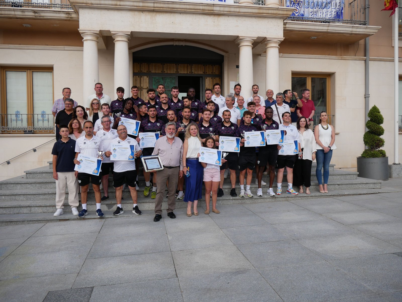 Acto institucional en honor al ascenso del Yugo UD Socuéllamos