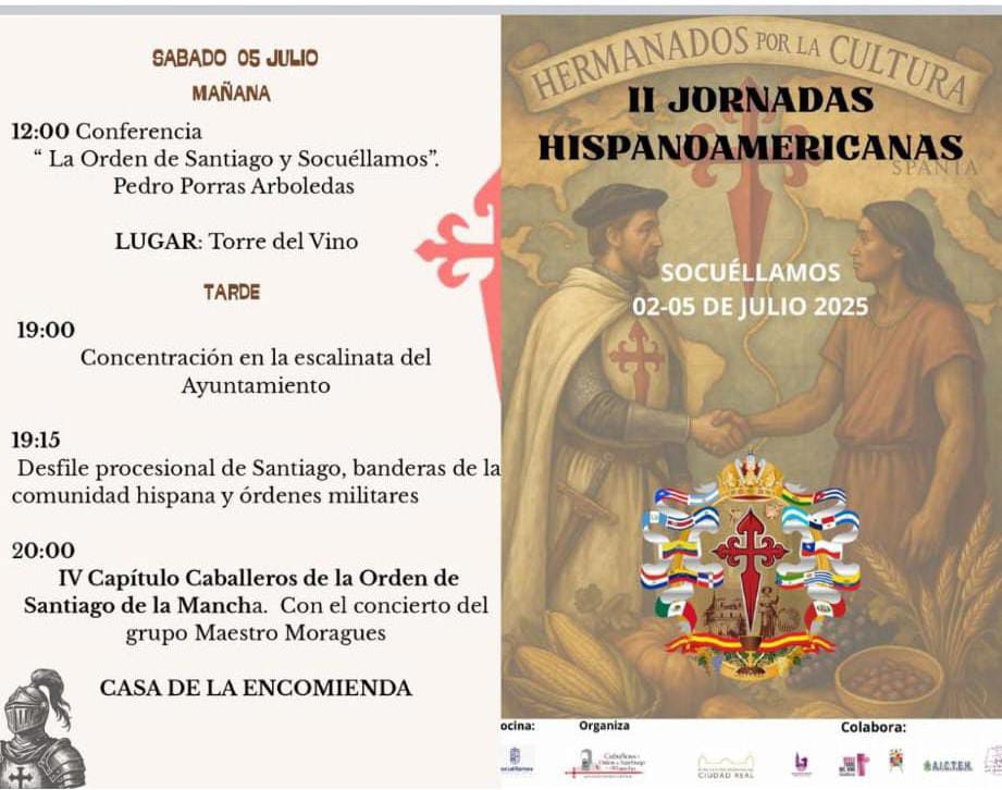 IV CAPITULO CABELLEROS DE LA ORDENDE SANTIAGO DE LAMANCHA. CONCIERTO MAESTRO MORAGUES