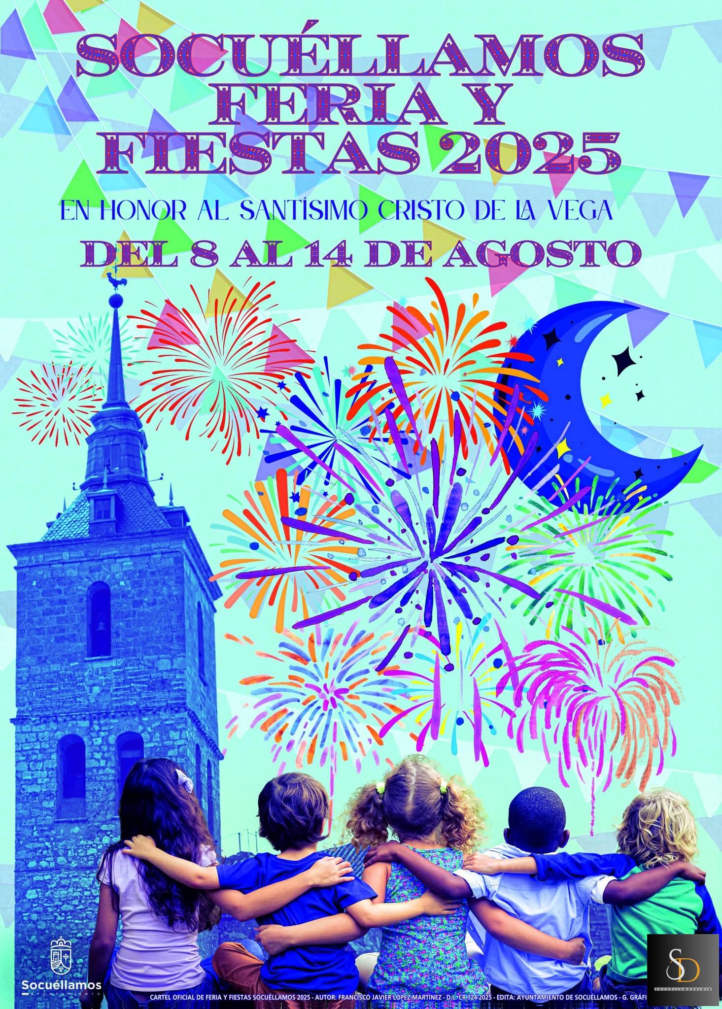 El socuellamino Javi López, autor del cartel oficial de la Feria y Fiestas 2025