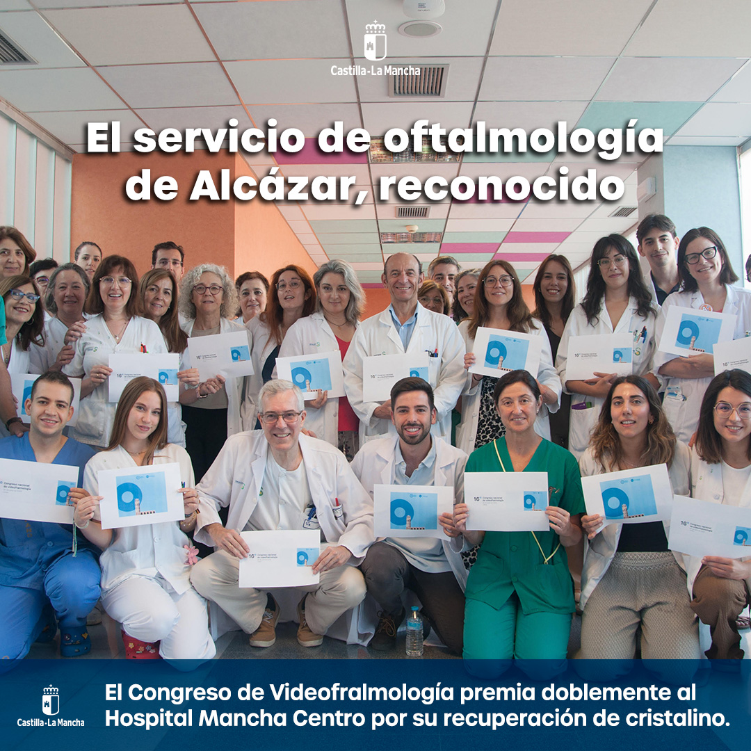 Doble reconocimiento para el Servicio de Oftalmología del Mancha Centro en un congreso nacional