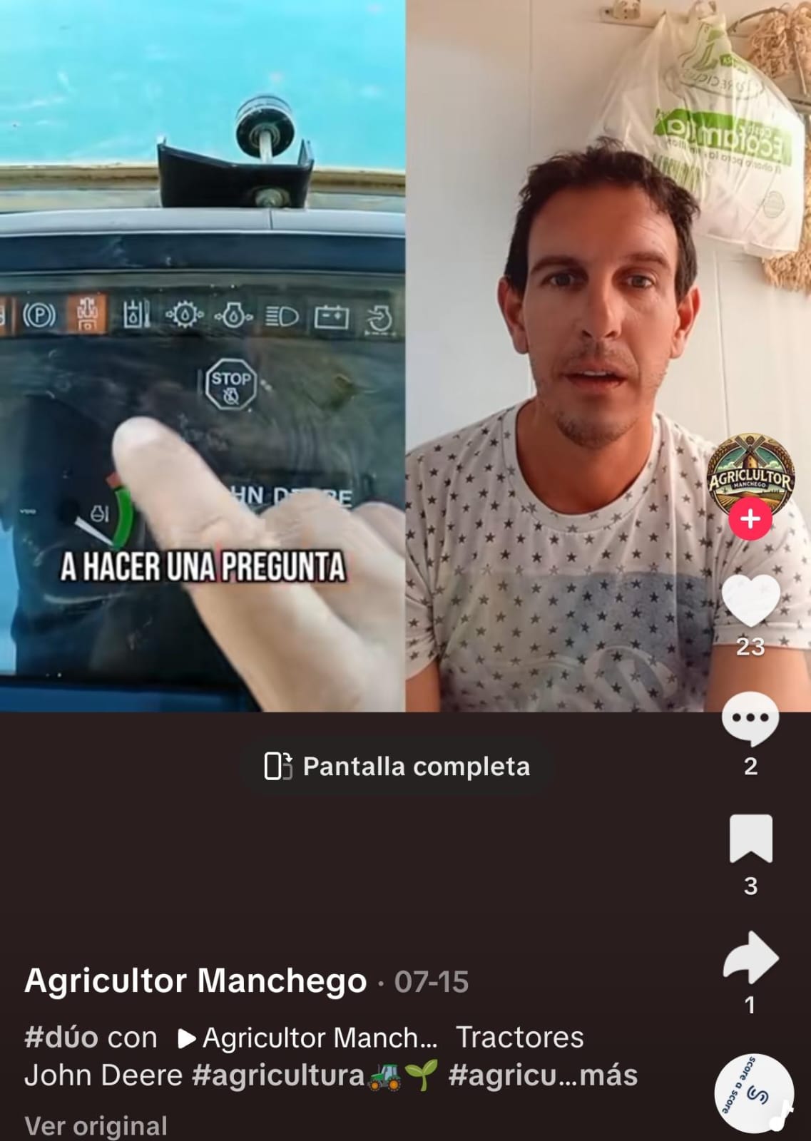Sergio Delgado, “Agricultor Manchego”, el influencer socuellamino que triunfa en TikTok mostrando la vida en el campo