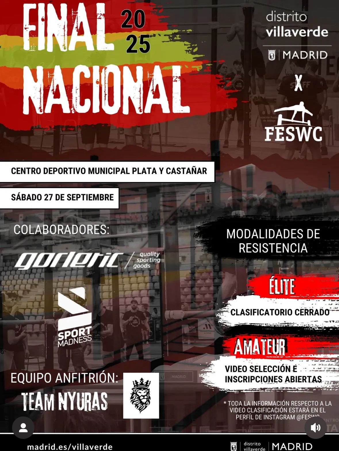 Cuatro deportistas de Socuéllamos compiten en la Final Nacional de Street Workout en Madrid