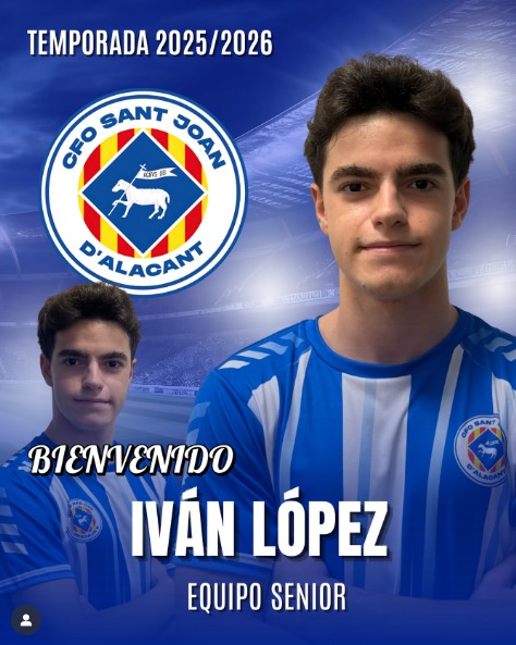Iván López, nuevo jugador del C.F. Olímpic Sant Joan d’Alacant