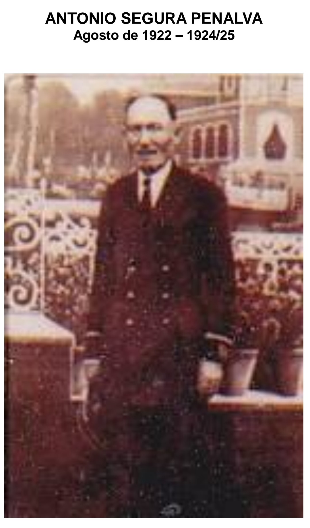 El esplendor musical de los años veinte de la Banda Municipal: D. Antonio Segura Penalva (1922-1924/25)