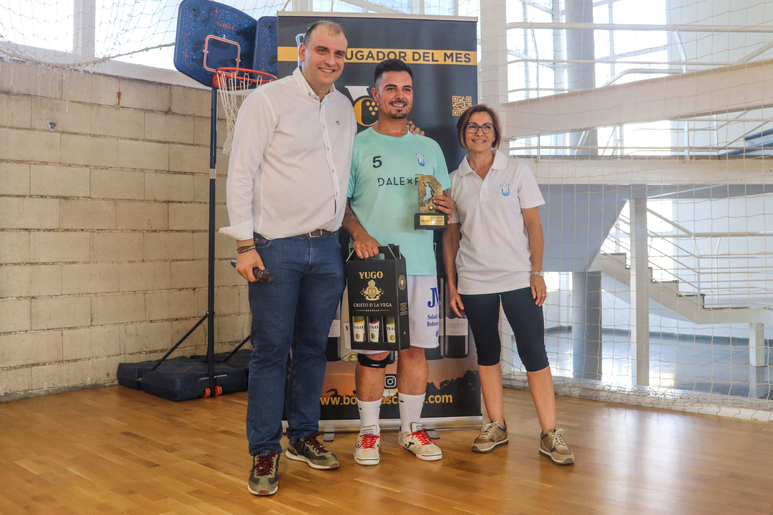 Rubén Alcolea, Jugador del Mes Bodegas Crisve, y reconocimiento a los patrocinadores del Peñarrubia Brokers EFS Socuéllamos
