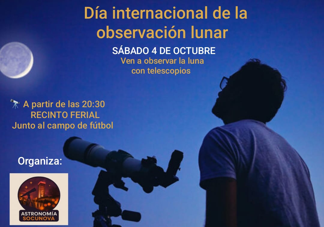 Socuéllamos celebrará el Día Internacional de la Observación Lunar con un taller abierto al público