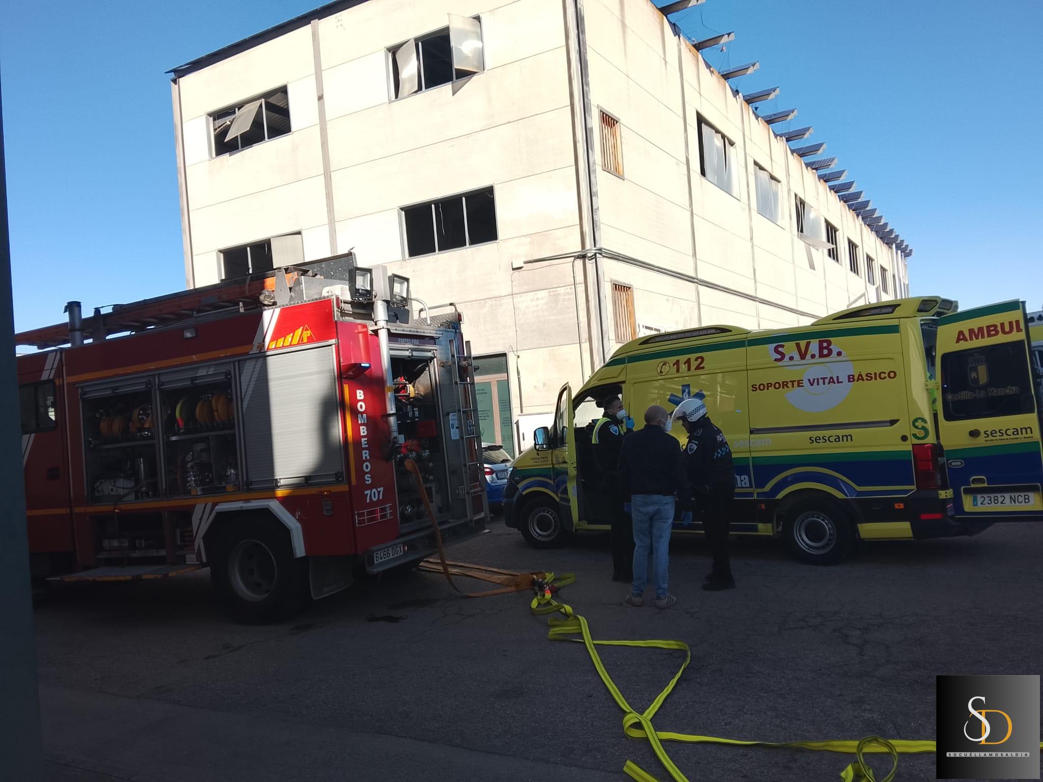 Tres heridos graves tras una explosión en la planta de residuos médicos del Polígono Industrial de Socuéllamos