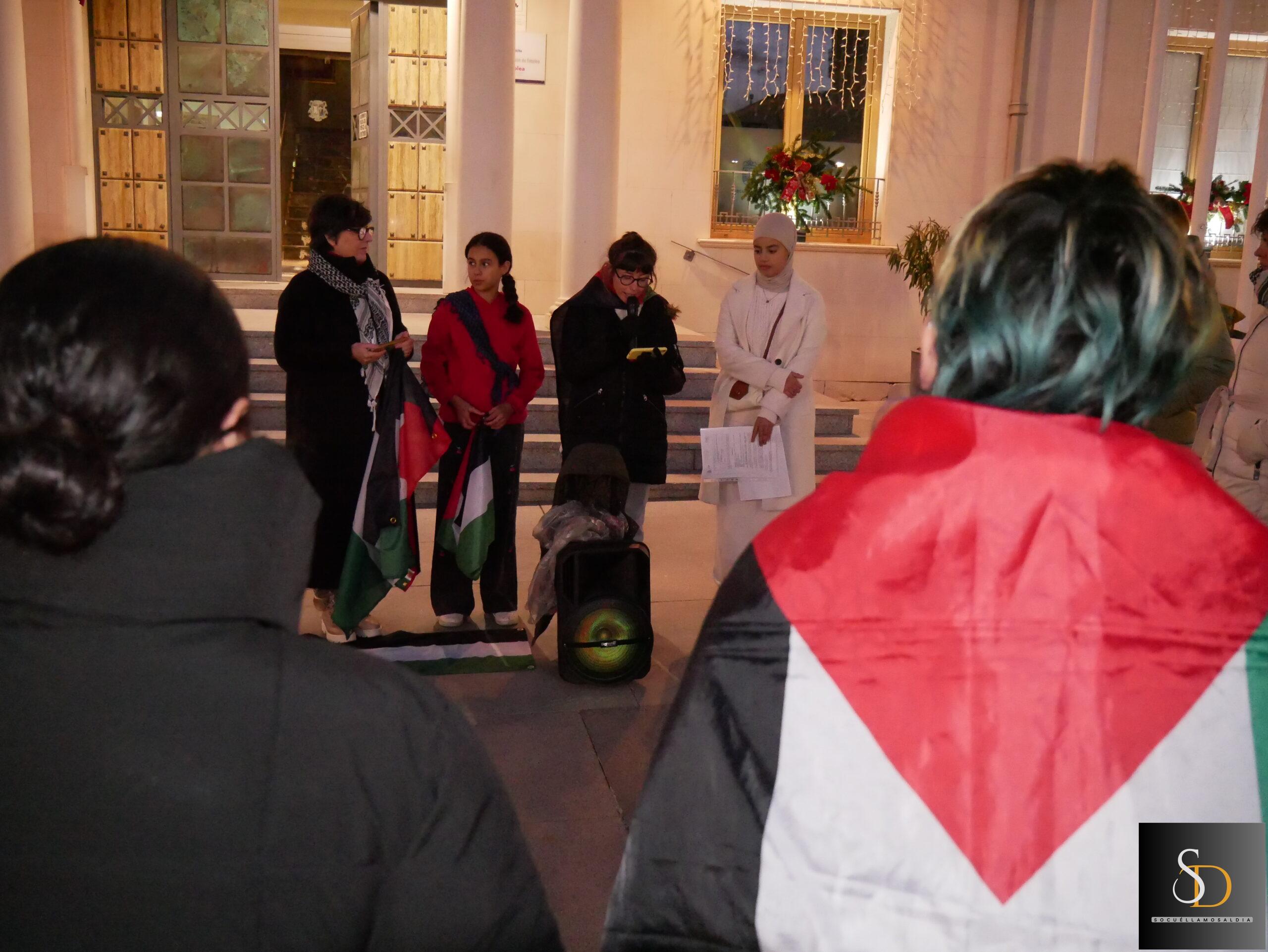 Socuéllamos acoge una concentración en solidaridad con el pueblo palestino