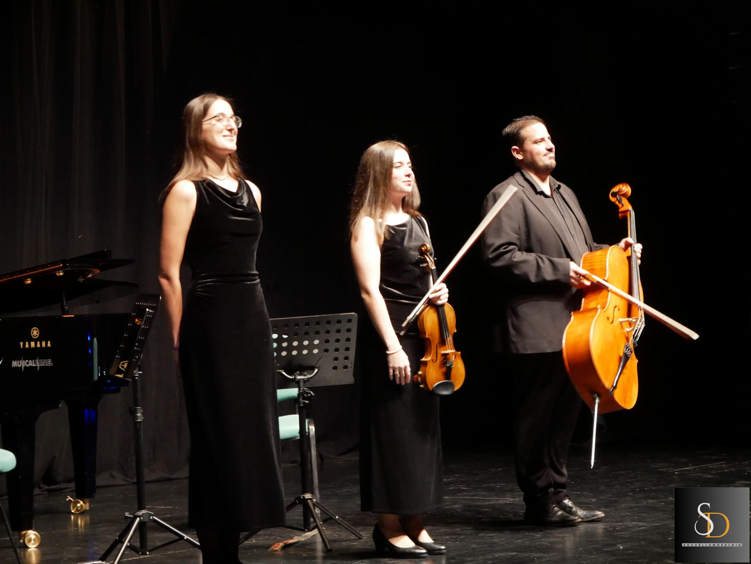 El trío Synesthesia ofrece un brillante concierto en honor a Santa Cecilia en el Auditorio Reina Sofía