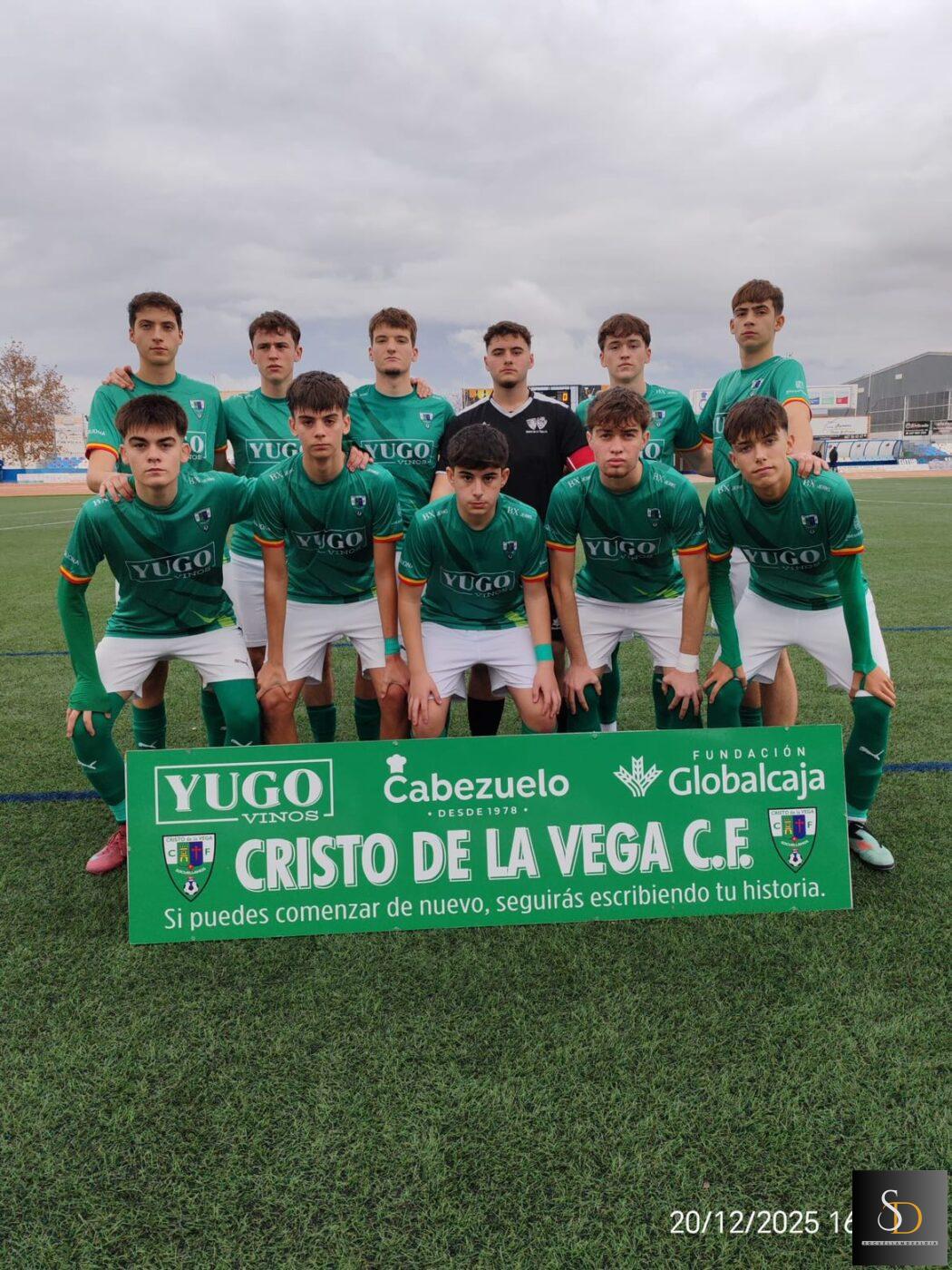 El juvenil del Cristo de la Vega Cabezuelo Foods cierra el año líder tras golear al colista