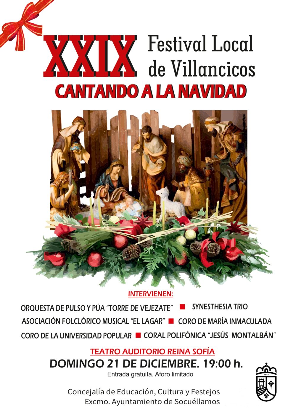 Socuéllamos celebra el XXIX Festival Local de Villancicos “Cantando a la Navidad”