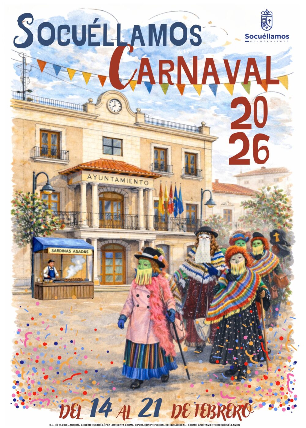 Loreto Bustos López firma el cartel anunciador del Carnaval 2026 de Socuéllamos