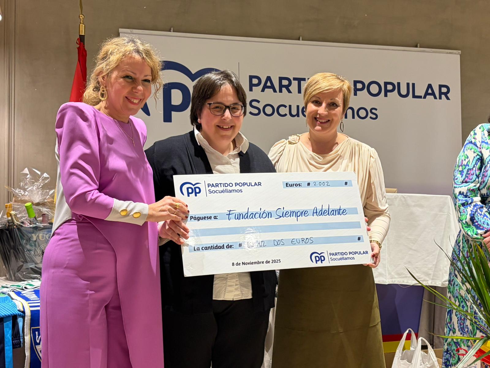 Récord histórico de recaudación en la comida solidaria del PP de Socuéllamos a favor de la Fundación Siempre Adelante