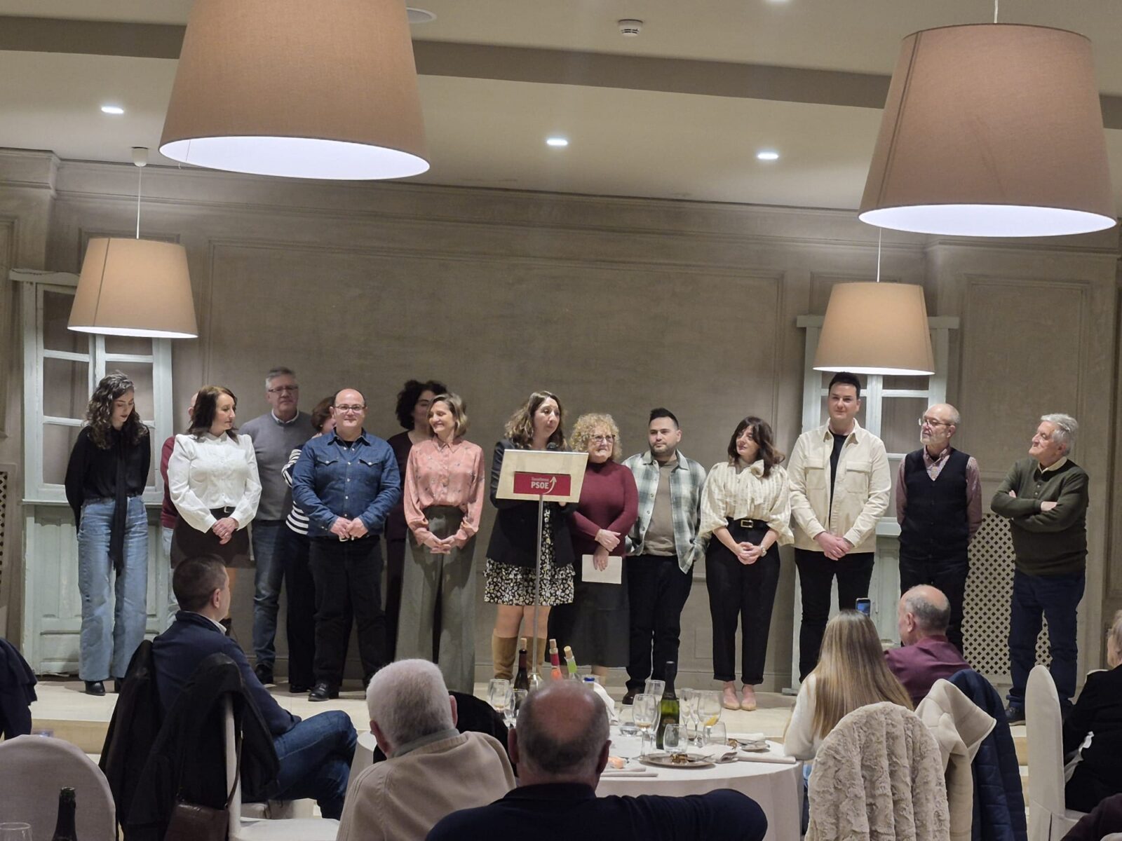 Bolaños, Elena García Zalve y Vanessa Sáez analizan la política municipal en la comida del PSOE