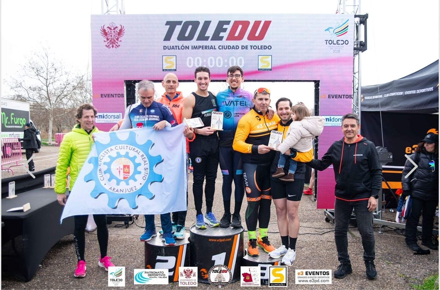 Carlos Javier y José Luis García León vencen en el Duatlón Nacional de Toledo