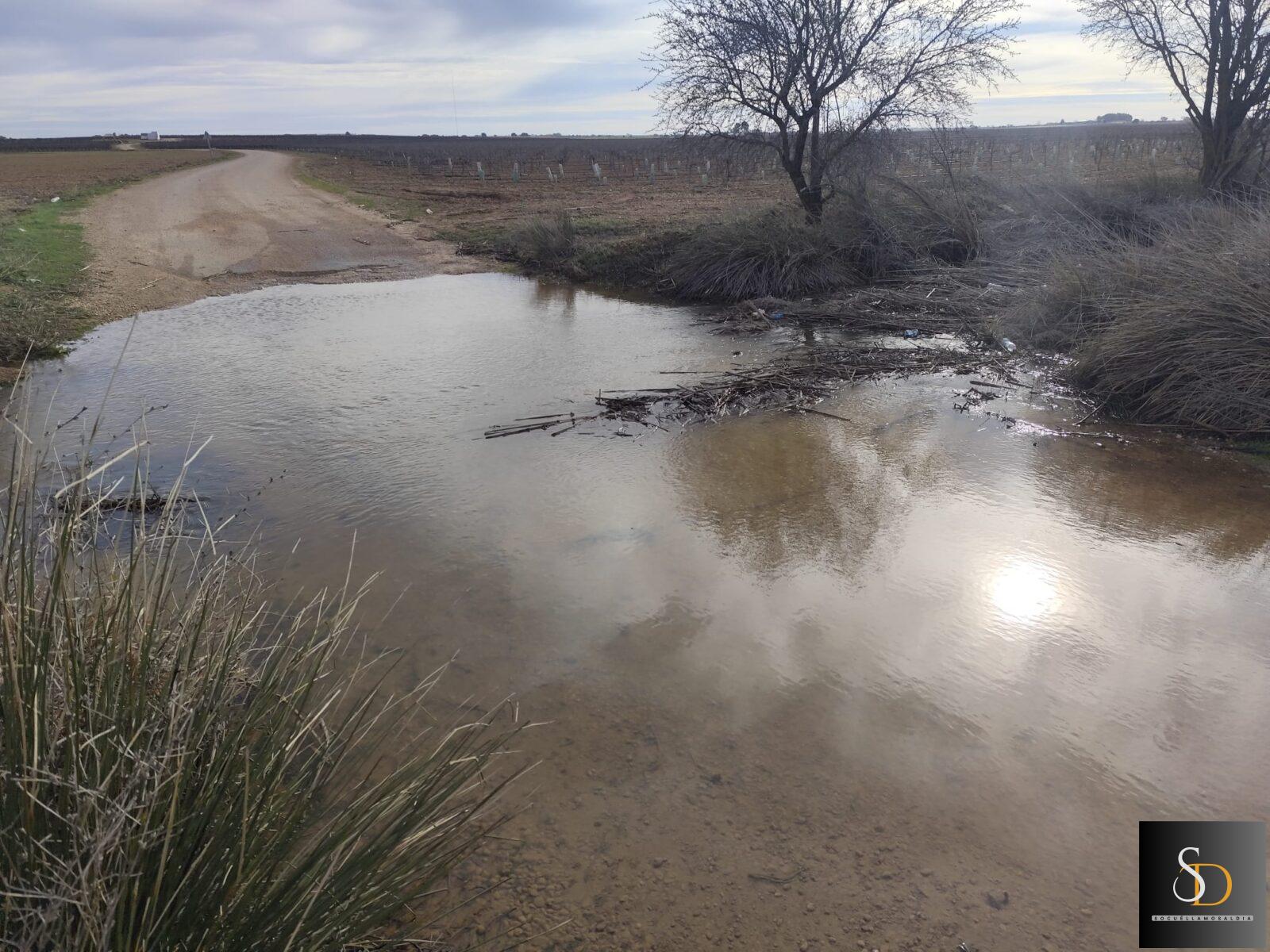 El río Córcoles vuelve a llevar agua por el término municipal de Socuéllamos