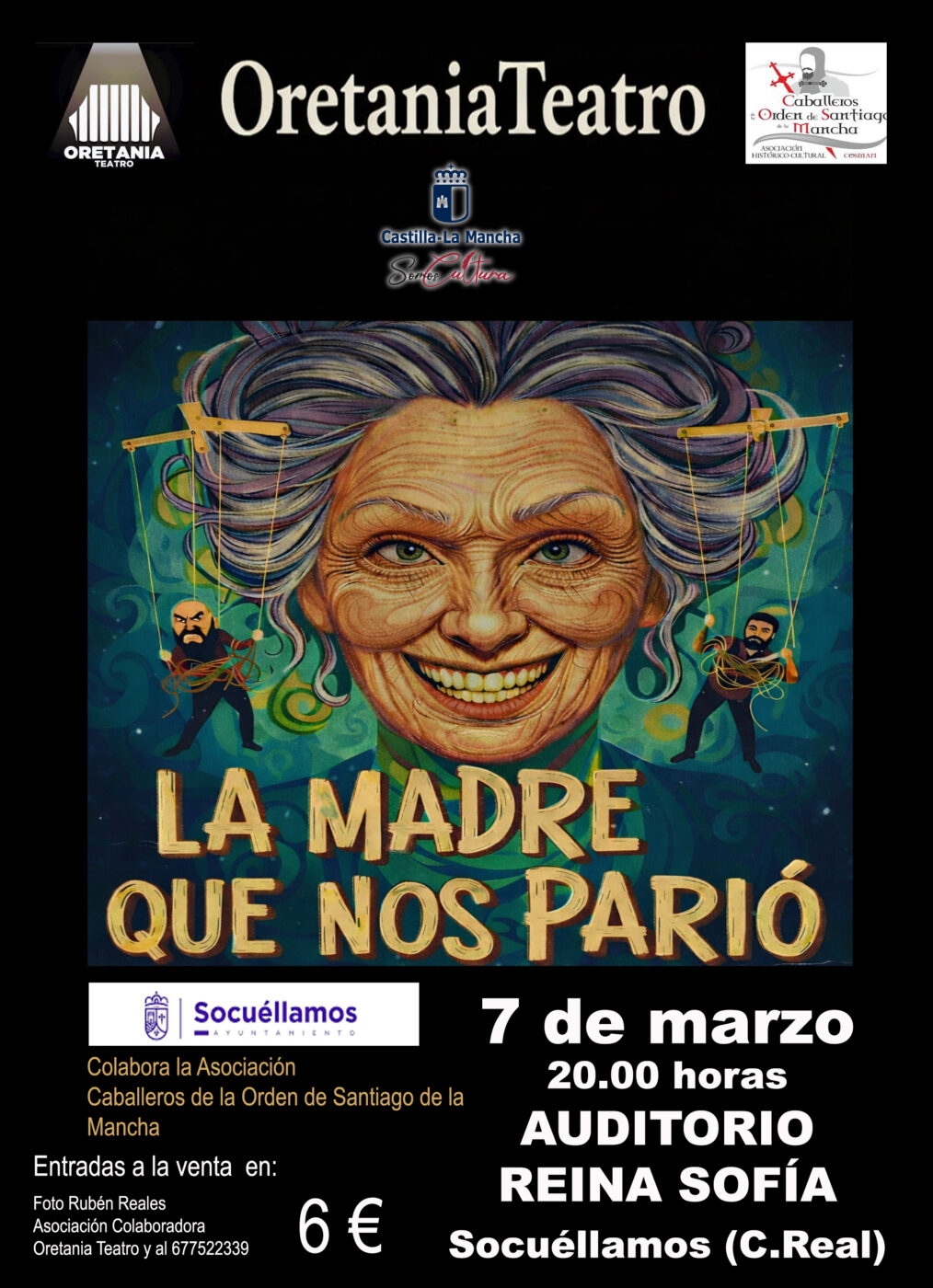 Oretania Teatro presenta este sábado “La madre que nos parió” en el Auditorio Reina Sofía